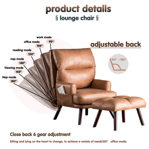 Mercury Row® Alida 29.52'' Wide Lounge Chair and Ottoman & Reviews